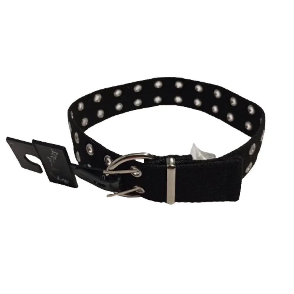 Girl's Grommet Belt Art Class Black S NWT